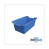 Deflecto Antimicrobial Rectangle Storage Bin, Blue (DEF39510BLU) Each