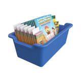 Deflecto Antimicrobial Rectangle Storage Bin, Blue (DEF39510BLU) Each