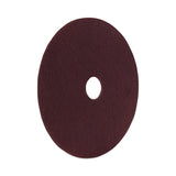 Boardwalk® Deep Scrub Pads, 20" Diameter, Maroon, 10/Carton (BWKSPP20) Case of 10