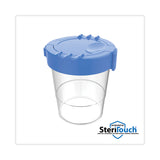 Deflecto Antimicrobial No Spill Paint Cup, 3.46 w x 3.93 h, Blue (DEF39515BLU) Each