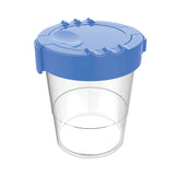Deflecto Antimicrobial No Spill Paint Cup, 3.46 w x 3.93 h, Blue (DEF39515BLU) Each