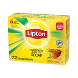 Lipton® Tea Bags, Decaffeinated, 72/Box (LIP290) Box of 72