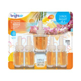 BRIGHT Air® Electric Scented Oil Air Freshener Refill, Hawaiian Blossoms and Papaya, 0.67 oz Bottle, 5/Pack, 6 Pack/Carton (BRI900668CT) Case of 6