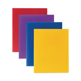 C-Line® Two-Pocket Heavyweight Poly Portfolio Folder, 11 x 8.5, Yellow, 25/Box (CLI33956BX) Box of 25