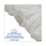 Boardwalk® Mop Head, Looped, Enviro Clean With Tailband, Medium, White, 12/Carton (BWK8002) Case of 12
