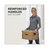 Bankers Box® SmoothMove Classic Moving/Storage Boxes, Half Slotted Container (HSC), Small, 12" x 15" x 10", Brown/Blue, 15/Carton (FEL7714209) Case of 15