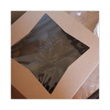 SCT® Kraft Window Bakery Boxes, 8 x 8 x 4, Brown, Paper, 150/Carton (SCH24053K) Case of 150