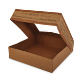 SCT® Window Flag Design Pie Boxes, 8 x 8 x 2.5, White, Paper, 150/Carton (SCH2480) Case of 150