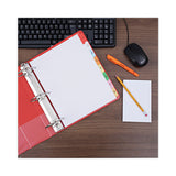 Universal® Deluxe Write-On/Erasable Tab Index, 8-Tab, 11 x 8.5, White, Assorted Tabs, 1 Set (UNV20819) Each