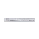 Universal® Clear Plastic Ruler, Standard/Metric, 12" Long, Clear (UNV59022) Each