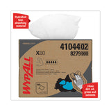 WypAll® X80 Cloths, HYDROKNIT, BRAG Box, 11.1 x 16.8, White, 160/Carton (KCC41044) Box of 160