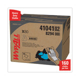 WypAll® Power Clean X80 Heavy Duty Cloths, 11.1 x 16.8, Blue, 160 Wipers/Carton (KCC41041) Box of 160
