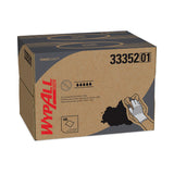 WypAll® Power Clean Oil, Grease and Ink Cloths, BRAG Box, 12.1 x 16.8, Blue, 180/Box (KCC33352) Box of 180