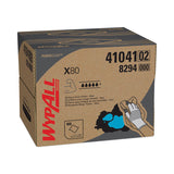 WypAll® Power Clean X80 Heavy Duty Cloths, 11.1 x 16.8, Blue, 160 Wipers/Carton (KCC41041) Box of 160