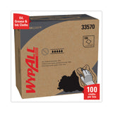 WypAll® Power Clean Oil, Grease and Ink Cloths, POP-UP Box, 8.8 x 16.8, Blue, 100/Box, 5/Carton (KCC33570) 5 Boxes of 100