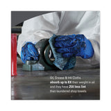 WypAll® Power Clean Oil, Grease and Ink Cloths, POP-UP Box, 8.8 x 16.8, Blue, 100/Box, 5/Carton (KCC33570) 5 Boxes of 100