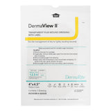 DermaView II™ Transparent Film Dressing 4 X 4-1/2 Inch Frame Style Delivery Rectangle Sterile (584138_EA) 1/EA