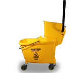 Impact® Value-Plus™ Sidepress Wringer & Plastic Bucket Combo, Yellow, 1/Case (IMP7Y2636-3Y) Each