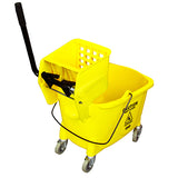 Impact® Value-Plus™ Sidepress Wringer & Plastic Bucket Combo, Yellow, 1/Case (IMP7Y2636-3Y) Each
