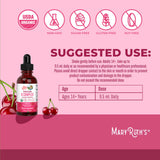 Mary Ruth's® Vegan B-Complex Dietary Supplement Niacin / Vitamin B6 / Folate / B12 / Biotin 2 mg - 2 mg - 400 mcg - 1,500 mcg - 2,500 mcg Strength Drop 1 oz. Cherry Flavor (1271766_EA) 1/EA