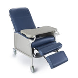 McKesson 3-Position Recliner Blue Vinyl 2 Locking Casters (1065254_EA) 1/EA
