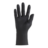 CareStock™ Exam Glove Large NonSterile Nitrile Standard Cuff Length Fully Textured Black Not Rated (1230894_BX) 250/BX