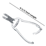 McKesson Nail Nipper Concave Jaw 4-1/2 Inch Length Chrome Covered Stainless Steel (487554_EA) 1/EA