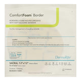 ComfortFoam™ Border Foam Dressing 7-1/5 X 7-1/5 Inch With Border Waterproof Backing Silicone Adhesive Sacral Sterile (944933_BX) 5/BX