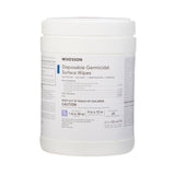 McKesson Surface Disinfectant Premoistened Manual Pull Wipe 65 Count Canister Alcohol Scent NonSterile (949454_CS) 12/CS