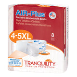 Tranquility® AIR-Plus™ Bariatric Unisex Adult Incontinence Brief 4 to 5X-Large Disposable Heavy Absorbency (763435_BG) 8/BG