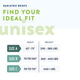 Prevail® Bariatric Unisex Adult Incontinence Brief Bariatric Size C Disposable Heavy Absorbency (1194077_BG) 1/BG