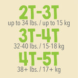 Cutie Pants® Unisex Toddler Training Pants Pull On with Tear Away Seams Size 4T to 5T Disposable Heavy Absorbency (810360_CS) 76/CS