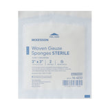 McKesson Gauze Sponge 3 X 3 Inch 12-Ply Sterile 2 per Pack (384816_CS) 1200/CS