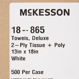 McKesson Procedure Towel 13 W X 18 L Inch White NonSterile (151896_CS) 500/CS