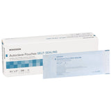 McKesson Sterilization Pouch Ethylene Oxide (EO) Gas / Steam 3-1/2 X 9 Inch Transparent Blue / White Self Seal Paper / Film (960943_CS) 2000/CS