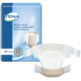 TENA® Stretch™ Plus Unisex Adult Incontinence Brief Large / X-Large Disposable Moderate Absorbency (959406_CS) 72/CS