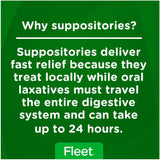 Fleet® Laxative Suppository 50 per Box 2 Gram Strength Glycerin (847651_BT) 50/BT