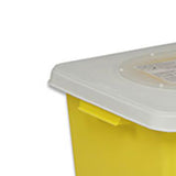 SharpSafety™ Chemotherapy Waste Container Yellow Base 26 H X 12-3/4 D X 18-1/4 W Inch Vertical Entry 18 Gallon (291199_CS) 5/CS