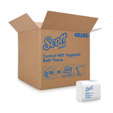 Scott® Control HBT Toilet Tissue White 2-Ply Standard Size Folded 250 Sheets 4-1/2 X 8-1/10 Inch (499135_CS) 36/CS