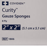 Curity™ Gauze Sponge 2 X 2 Inch 8-Ply Sterile 2 per Pack (401579_PK) 1/PK