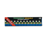 Ticonderoga® Erasable Colored Pencils, 2.6 mm, 2B, Blue Lead, Blue Barrel, Dozen (DIX14209) 1 Dozen