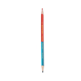 Prismacolor® Verithin Dual-Ended Two-Color Pencils, 2 mm, Blue/Red Lead, Blue/Red Barrel, Dozen (SAN02456) 1 Dozen