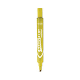 Avery® MARKS A LOT Large Desk-Style Permanent Marker, Broad Chisel Tip, Yellow, Dozen (8882) (AVE08882) Each