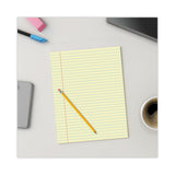Universal® Glue Top Pads, Wide/Legal Rule, 50 Canary-Yellow 8.5 x 11 Sheets, Dozen (UNV22000) 1 Dozen Pads