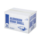 AmerCareRoyal® Crab Shell-Economy, 2.7 x 4.88 x 0.71, Silver, Aluminum, 250/Pack, 4 Packs/Carton (RPPL7EP) Case of 1000