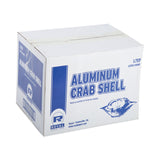 AmerCareRoyal® Crab Shell-Economy, 2.7 x 4.88 x 0.71, Silver, Aluminum, 250/Pack, 4 Packs/Carton (RPPL7EP) Case of 1000