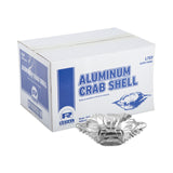 AmerCareRoyal® Crab Shell-Economy, 2.7 x 4.88 x 0.71, Silver, Aluminum, 250/Pack, 4 Packs/Carton (RPPL7EP) Case of 1000