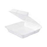 Dart® Insulated Foam Hinged Lid Containers, 1-Compartment, 9.3 x 9.5 x 3, White, 200/Pack, 2 Packs/Carton (DCC95HT1) Case of 200