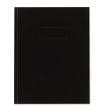 Blueline® Business Notebook with Self-Adhesive Labels, 1-Subject, Medium/College Rule, Black Cover, (192) 9.25 x 7.25 Sheets (REDA9) Each