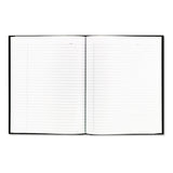 Blueline® Business Notebook with Self-Adhesive Labels, 1-Subject, Medium/College Rule, Black Cover, (192) 9.25 x 7.25 Sheets (REDA9) Each